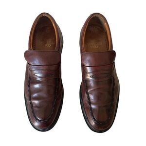 Santori 1930 Men's Brown Leather Loafers in Size 43